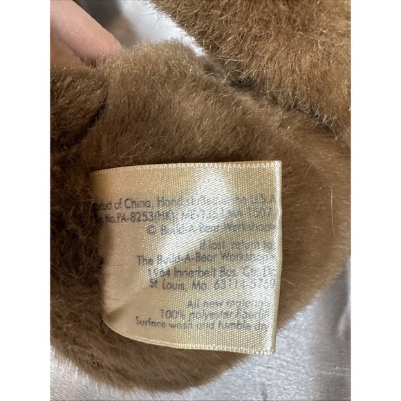 Vintage Build A Bear Workshop Brown Teddy Bear Plush Stuffed Animal 1997 BAB - Picture 9 of 10